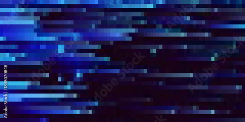 Glitch Pixel Cyberpunk Digital Noise Background with Colorful Distortion and Pixelated Effect. Abstract Tech Overlay Texture. Vector Illustration for Vaporwave Design Projects.