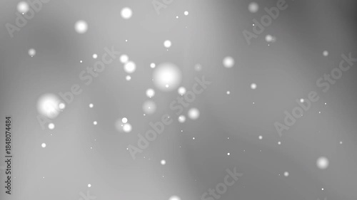 Blurred grayscale image with glowing white orbs suitable for abstract concepts, backgrounds, and mystical designs in various projects.