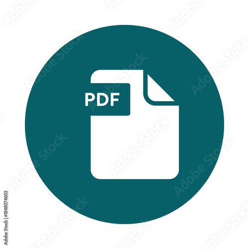 Fotografia Pdf document icon isolated on transparent background