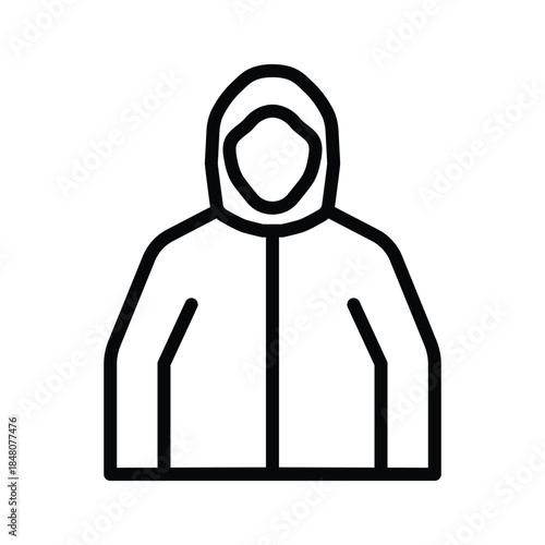 Winter jacket icon