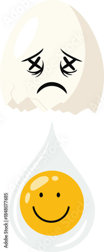 Yellow whole and sliced dragon fruit, colorful flat line-art vector illustration