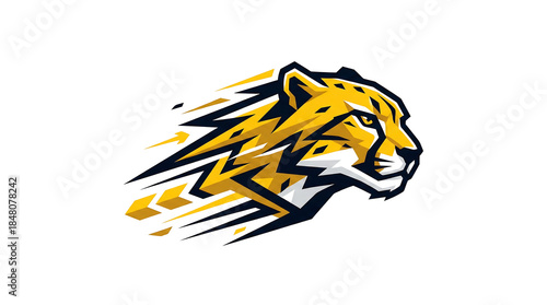 Speed Lightning Cheetah Predator Sports Logo