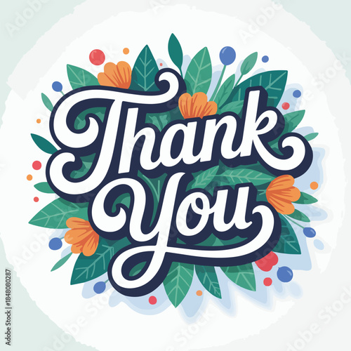 Thank You Floral Appreciation Card