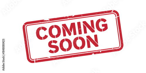 Coming Soon Stamp Label For Launch Announcement Marketing And Promotional Design