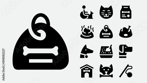 Pet Animals Icon Set