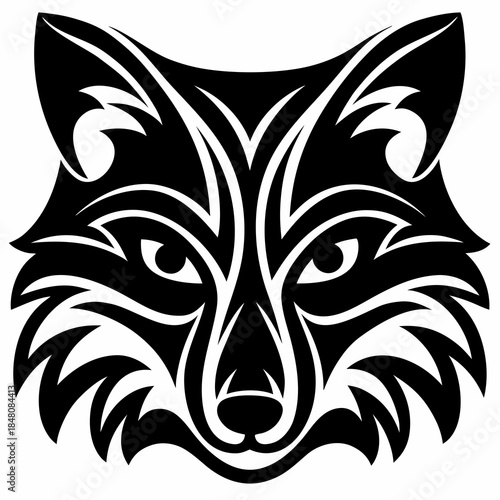 Tribal Fox Head Graphic Design