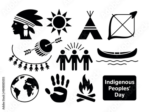Indigenous Peoples' Day Icon Collection