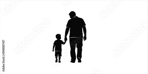 Father day silhouette collection isolated on white background. Set of dad and son design. Vector illustration , Vector art of silhouette of a father throwing his son in the air isolated on white 