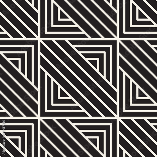 Vector seamless pattern. Modern stylish abstract texture. Repeating geometric tiles