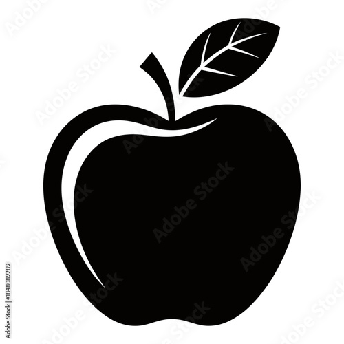 vector illustration of an apple