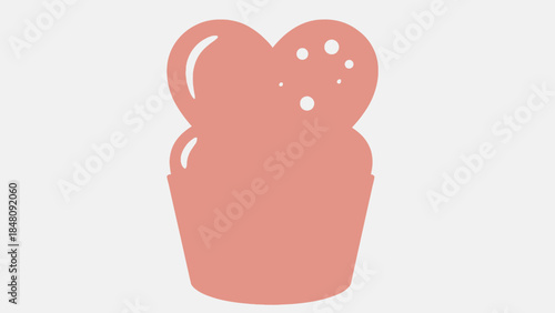 Pink Mousse Dessert Sweet Treat.