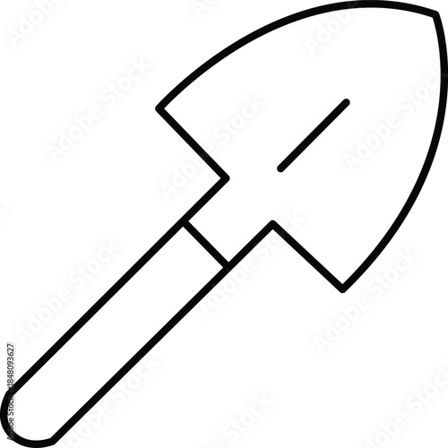 Garden spade illustration Vector
