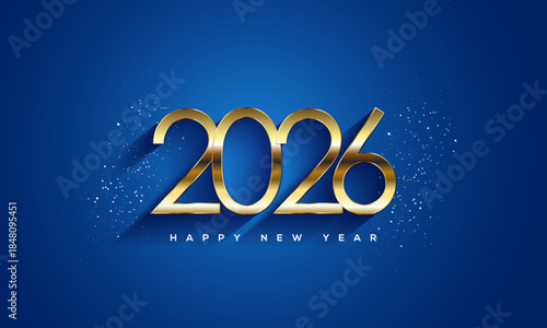 2026 Happy New Year greeting Card