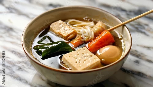 Delicious Japanese Oden Soup - A Hearty and Flavorful Culinary Delight.
