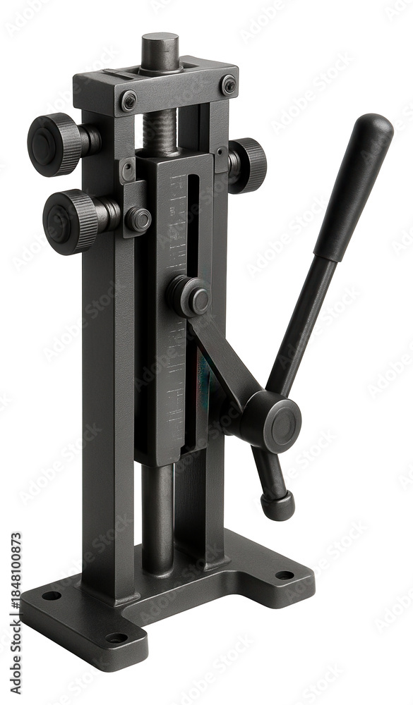 Naklejka premium Adjustable vertical profile bender for tailored metal profiles in professional