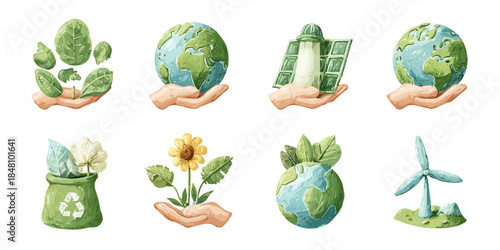 Sustainability and renewable energy Vector