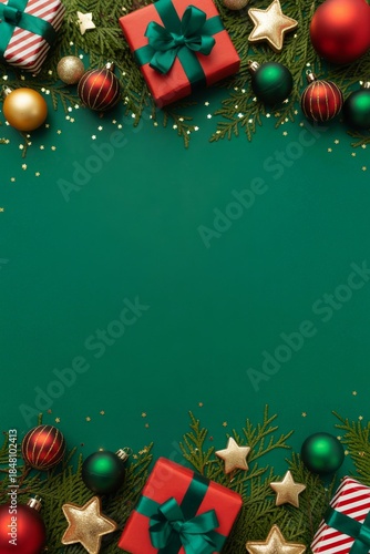 Festive Holiday Cheer: A seasonal arrangement, brimming with ornaments and gift boxes, creates a joyful and decorative holiday backdrop.