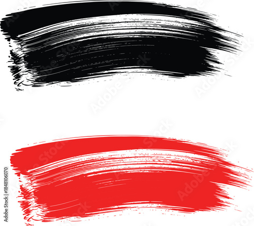 Black & Red Watercolor Brush Strokes – Abstract Artistic Backgrounds for Design, Textures & Digital Art