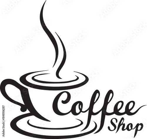 cup of coffee coffee, cup, drink, tea, hot, cafe, vector, mug, symbol, breakfast, icon, caffeine