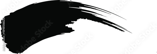 Black Ink Brush Stroke – Abstract Artistic Background for Design, Textures & Digital Projects