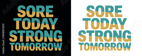 Motivational Fitness Quote Typography Design