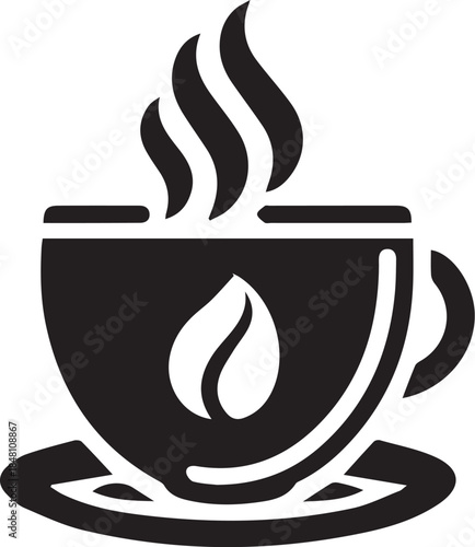cup of tea icon, vector, cup, cafe, hot, drink, tea, coffee, logo, espresso, design, brown
