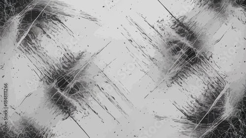 Grunge Texture Background with Black and White Scratches