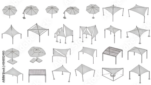 Collection of Outdoor Shelter and Canopy Designs