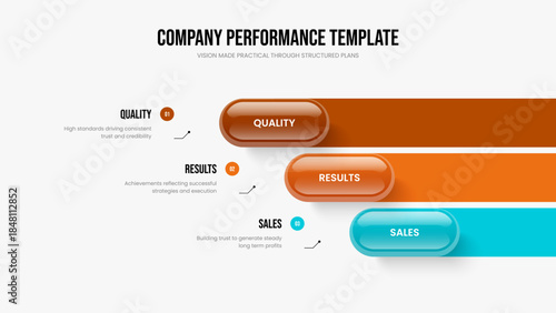 Product Launch Three Option Infographic Presentation Layout. Company Briefing Slide Design Vector Illustration. Digital Strategy 3 Step Diagram Frame Template.