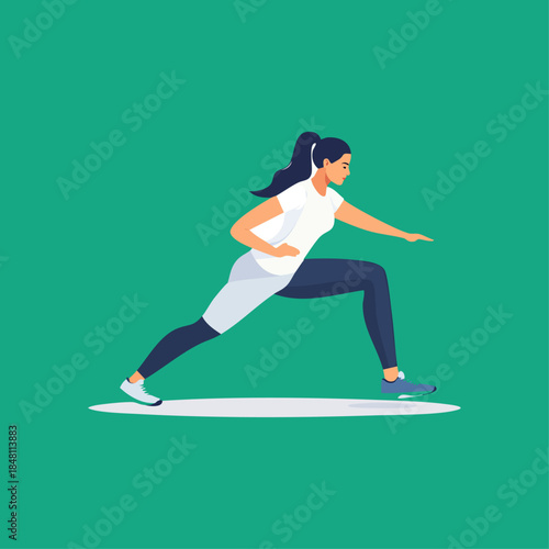 a woman doing excercise