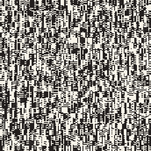 Vector seamless pattern. Repeating geometric elements. Stylish monochrome background design.