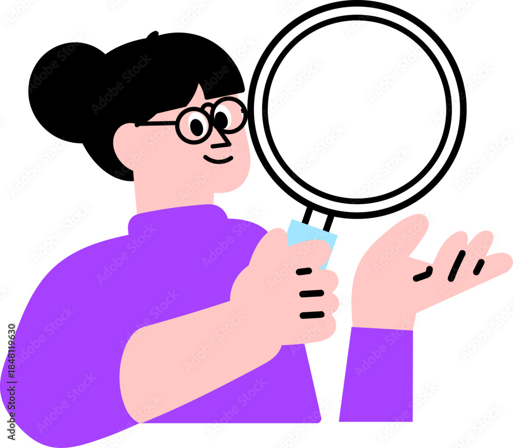 Fototapeta premium magnifying glass