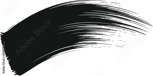 Dynamic Black Brushstroke Texture – Abstract Ink Swirl for Artistic Motion and Design Emphasis