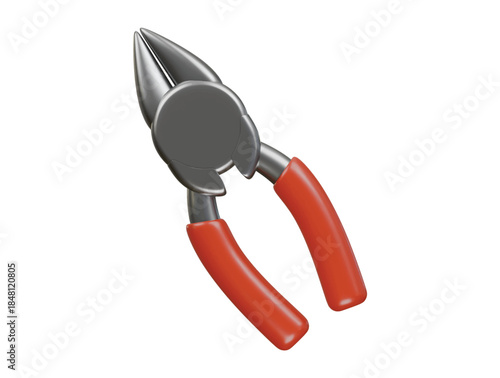 side cutter icon 3d illustration render