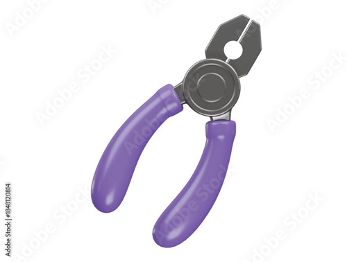combination pliers icon 3d illustration render
