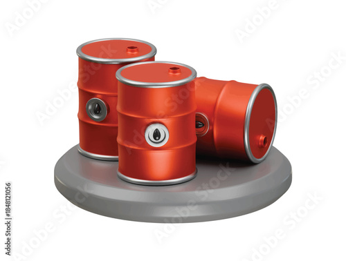 oil drum icon 3d illustration render