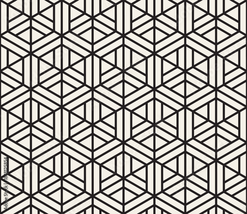Vector seamless pattern. Modern stylish abstract texture. Repeating geometric tiles