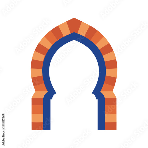 Traditional islamic archway Vector