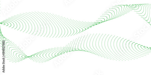 Abstract wave pattern with multiple curved lines