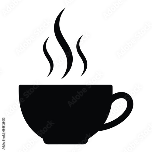 Steaming cup of coffee
