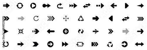  Arrow icon. Arrow vector collection. Arrow. Cursor. Modern simple arrows. Vector illustration.