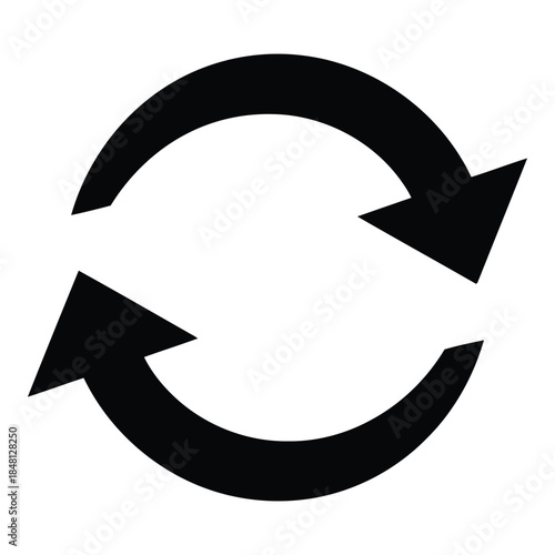 Circular arrow symbolizing continuity