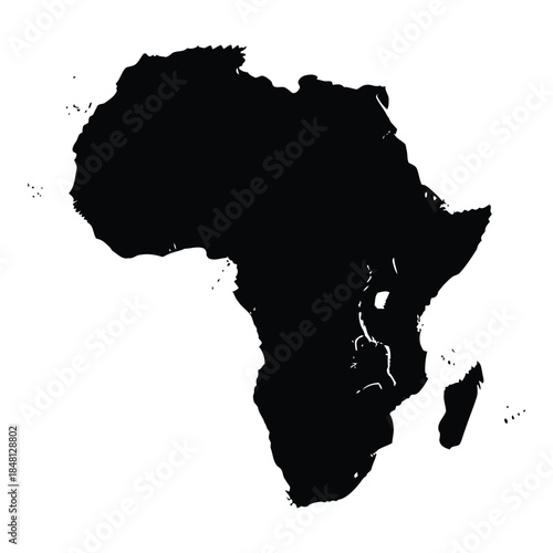 Silhouette of africa