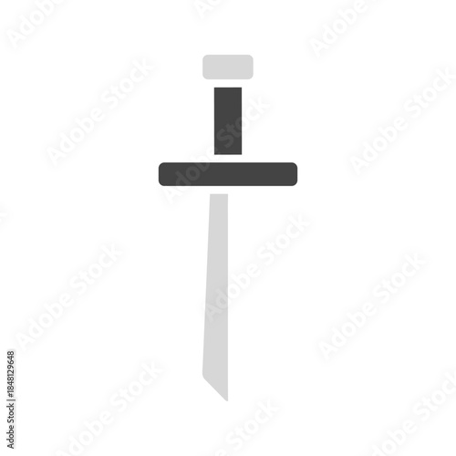 Ancient sword symbol Vector