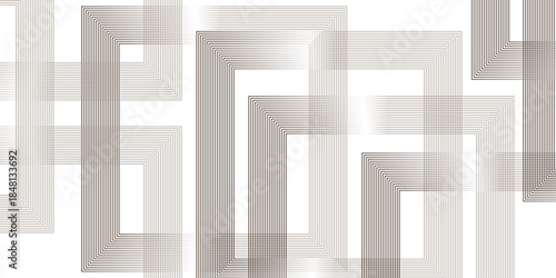 Modern Abstract white background design with layers of textured white transparent material, Minimal geometric white light background triangle black technology vector. Abstract graphic Banner design.