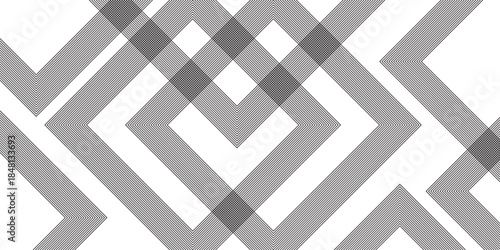 Modern Abstract white background design with layers of textured white transparent material, Minimal geometric white light background triangle black technology vector. Abstract graphic Banner design.