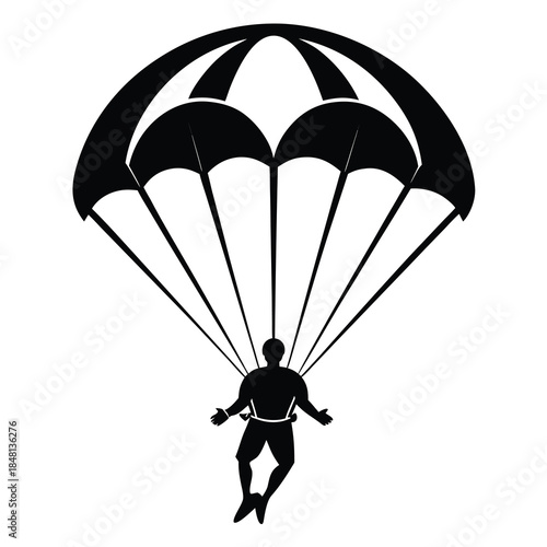 paraglider in the sky