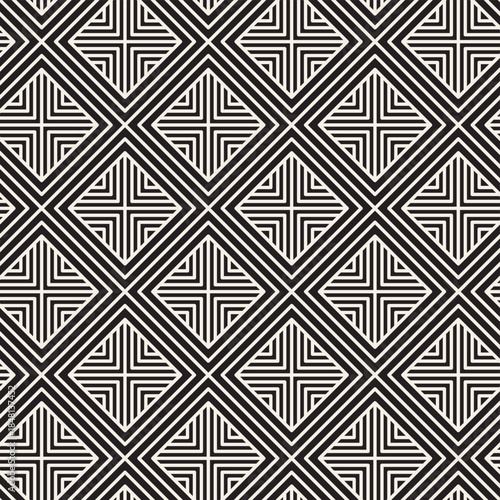 Vector seamless pattern. Modern stylish abstract texture. Repeating geometric tiles