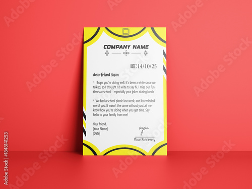 Professional Business Letterhead Design Template