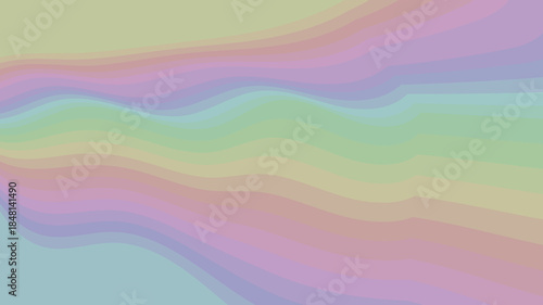 Pastel Dreamscape: Gentle Wavy Layers of Soft Colors for Peaceful Backgrounds & Calming Visuals